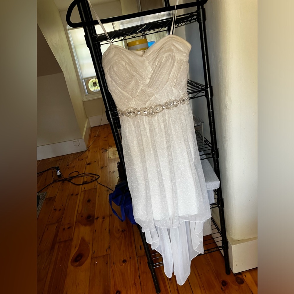 Sparkling Off White Dress from City Triangles